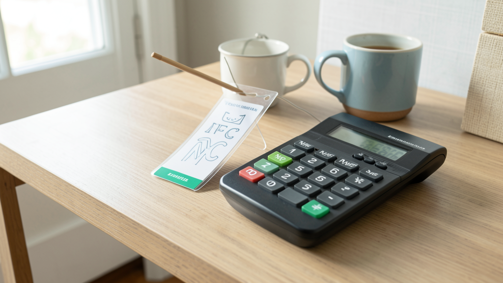Imagem editorial ilustrando Crachá com NFC vs Biometria: qual tecnologia evita filas de 50 pessoas na entrada?